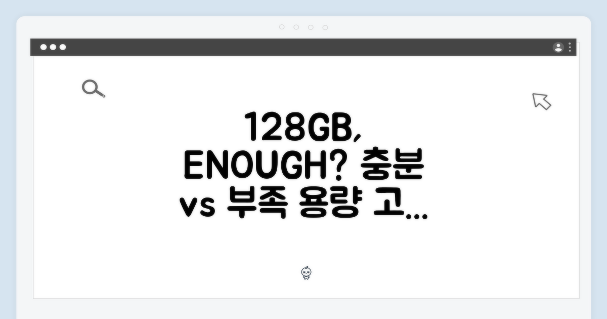 128GB, 충분한가, 부족한가