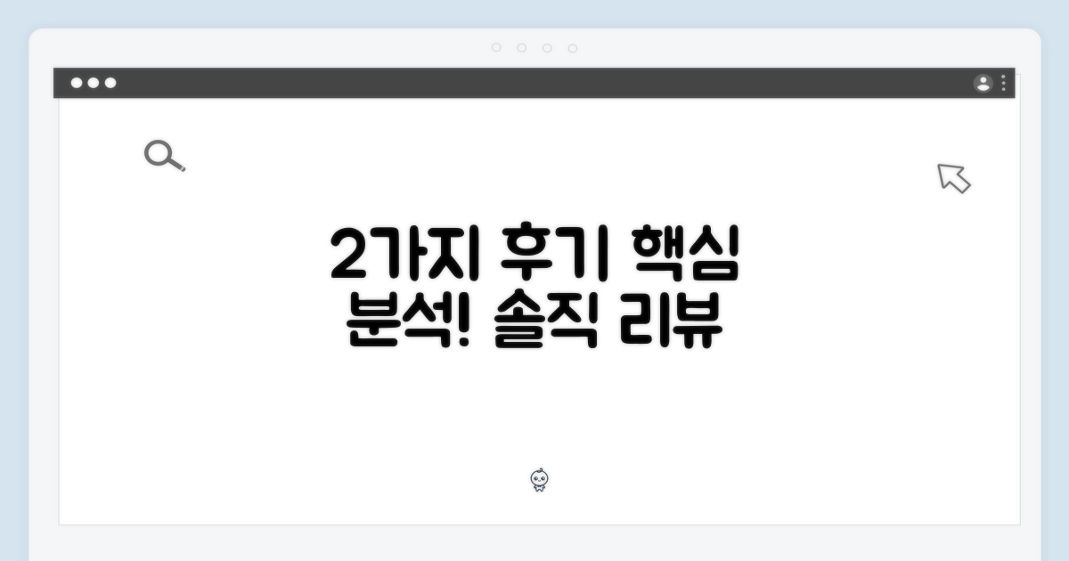 2가지 사용자 후기