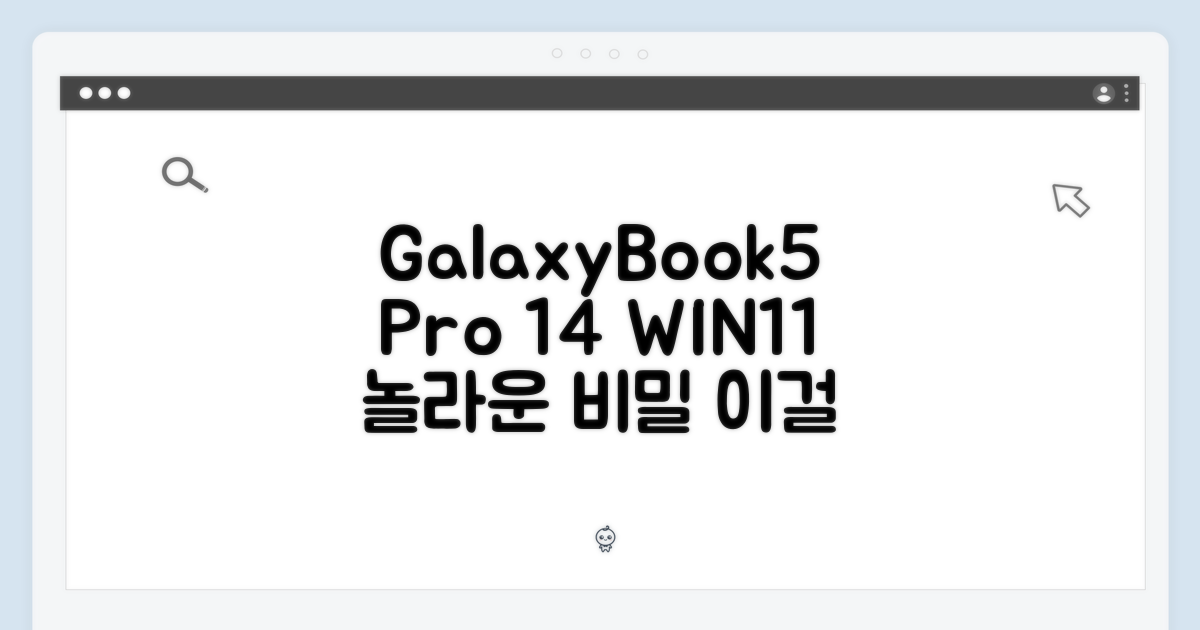 갤럭시북5 프로 14, 놀라운 그레이 WIN11 비밀