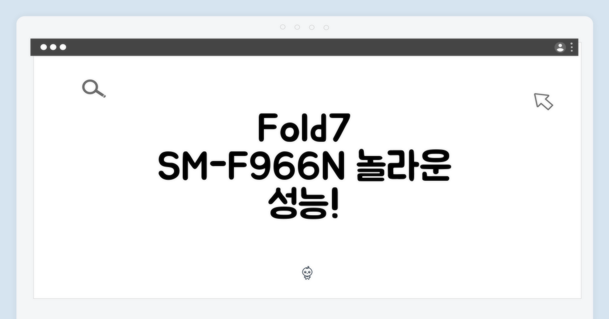 최신 Fold7 SM-F966N, 놀라운 성능