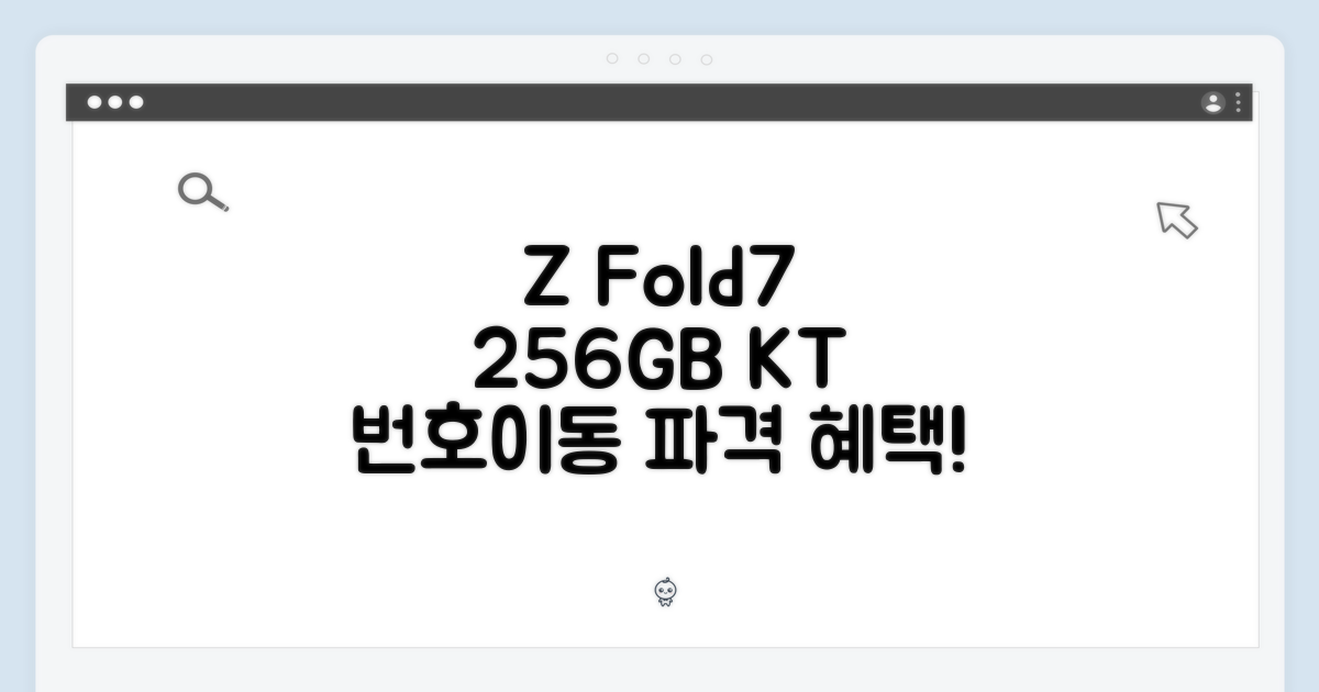 Z Fold7 256GB, KT 기기변경 혜택!