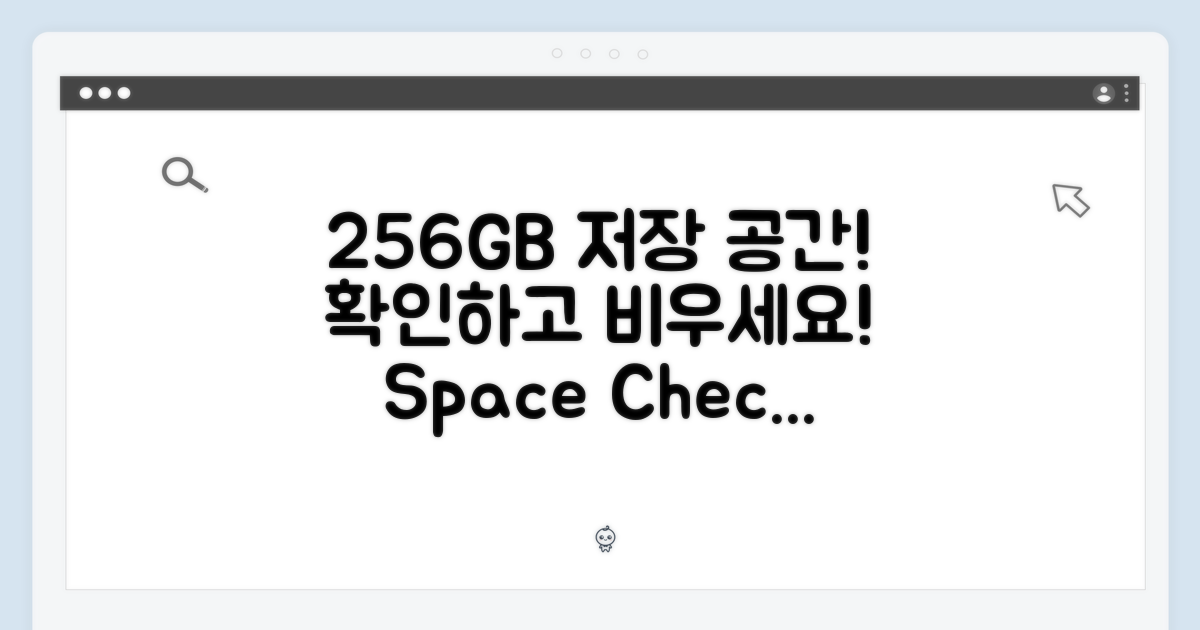256GB, 저장 공간 확인하세요!