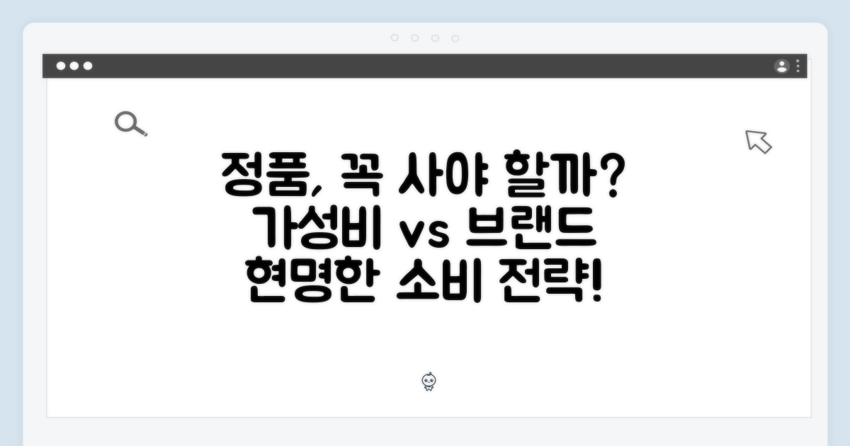 정품, 정말 필요할까?