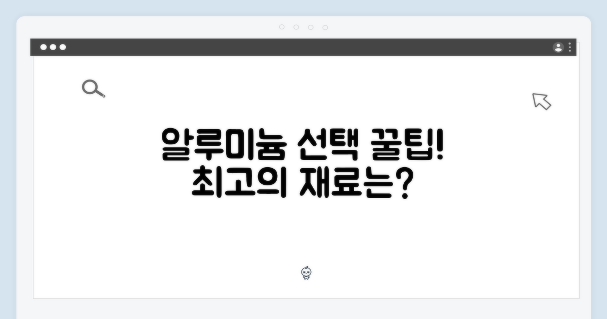 어떤 알루미늄이 좋을까?