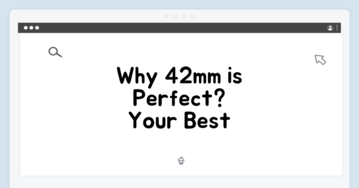 42mm, 왜 완벽한 선택일까?