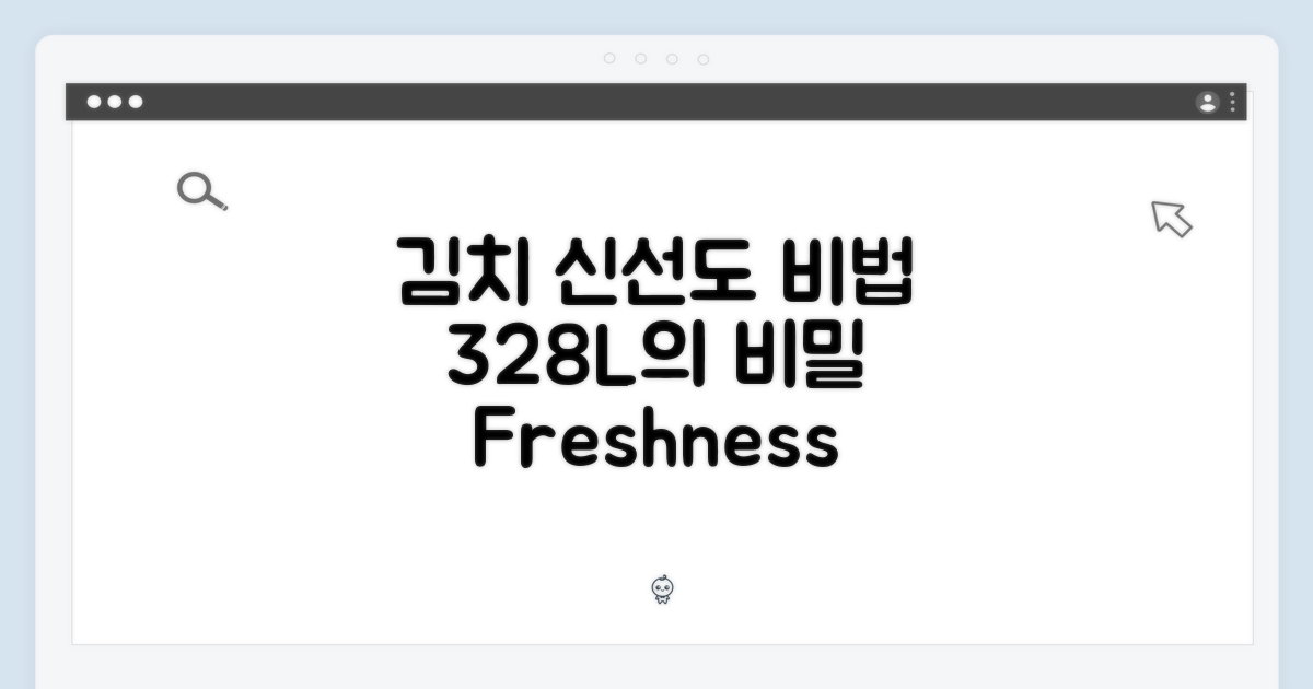 328L, 김치의 신선함을 지키는 비밀