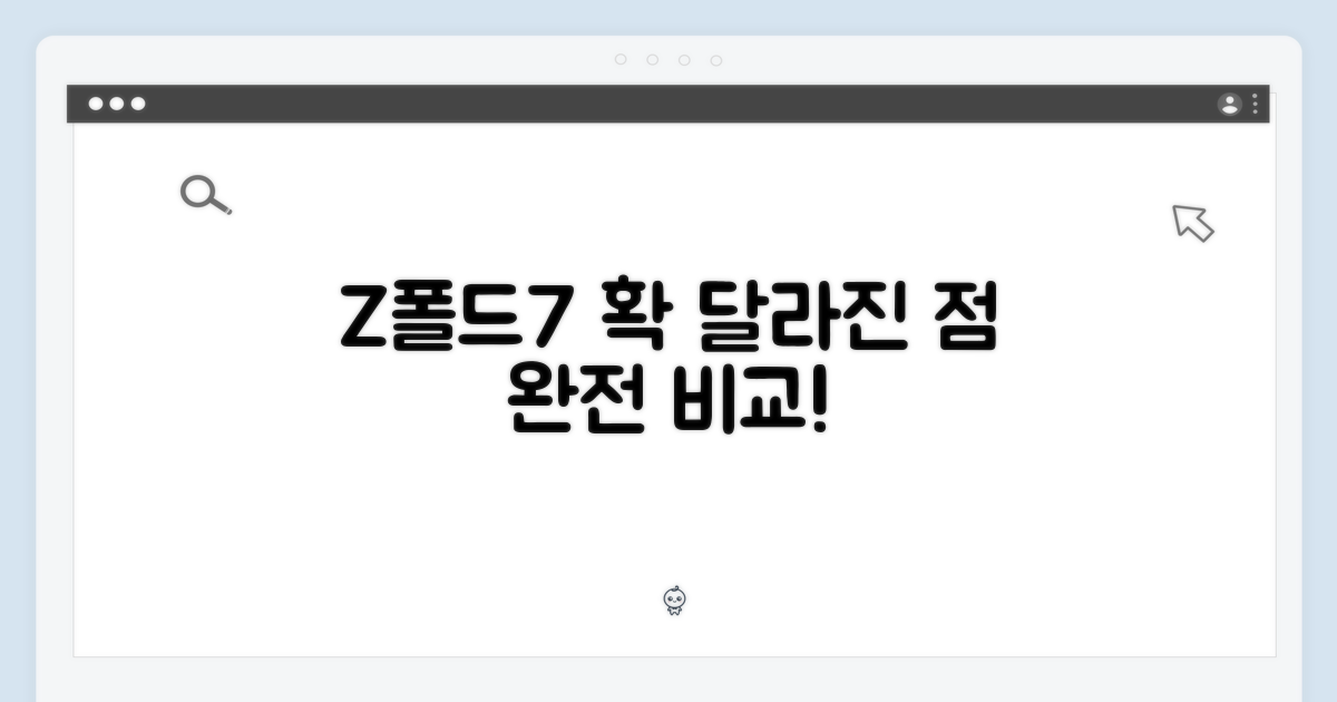 Z폴드7, 이전 모델과의 차이점