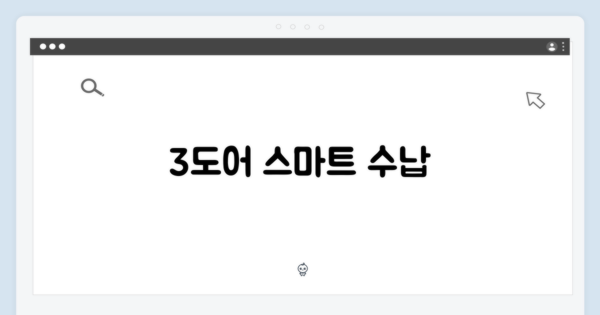 3도어 스마트 수납