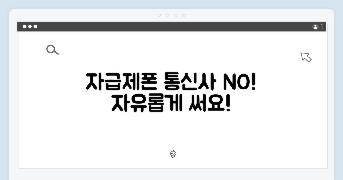 자급제폰, 통신사 제약 없이