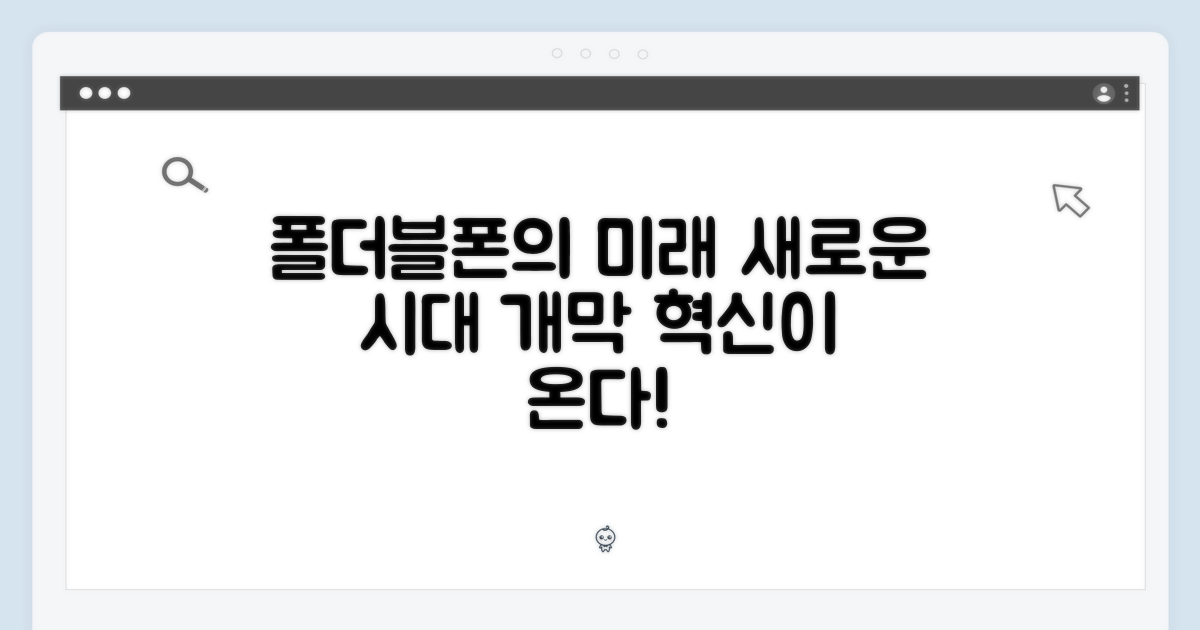 폴더블폰 시장의 미래 조망