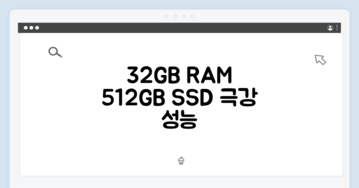 32GB RAM, 512GB SSD 성능