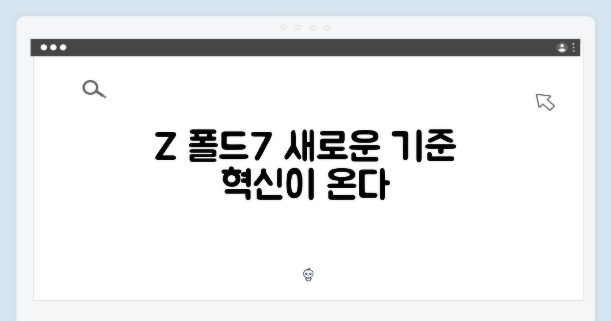 Z폴드7, 새로운 기준