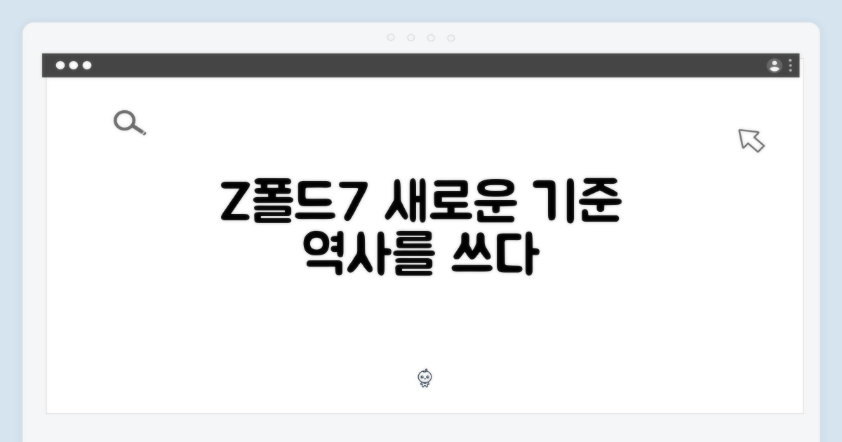 Z폴드7, 새 역사를 쓰다