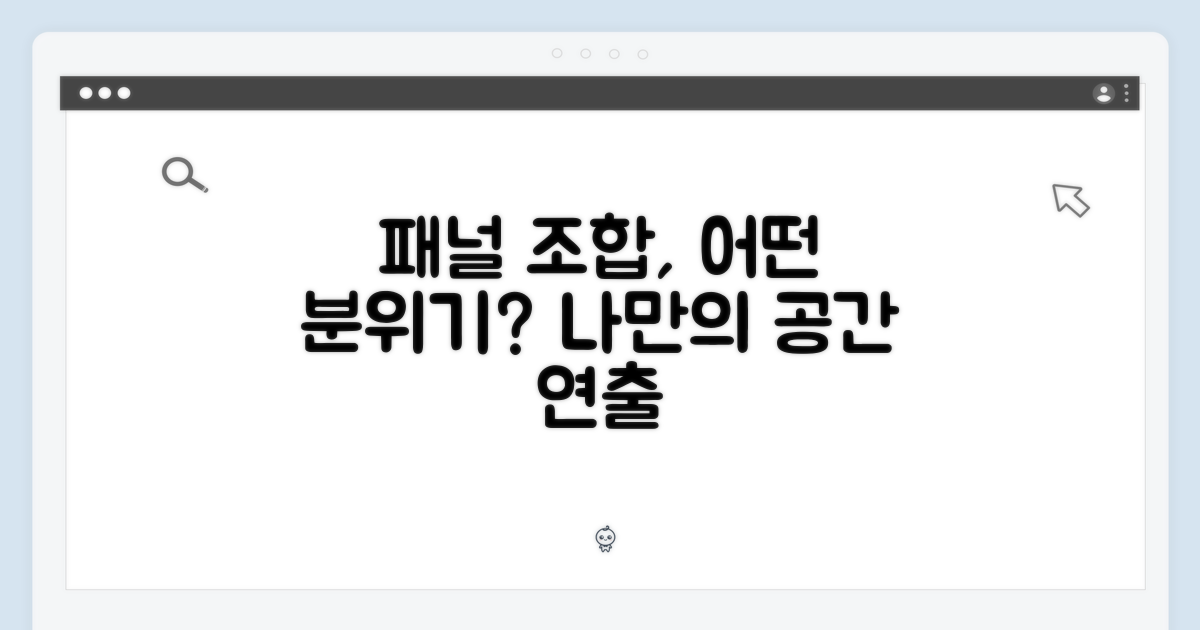 패널 조합, 어떤 분위기를 연출할까?