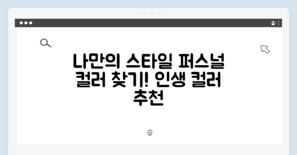나만의 스타일, 어떤 색이 어울릴까?
