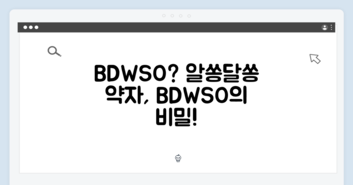 BDWSO, 무슨 뜻일까?