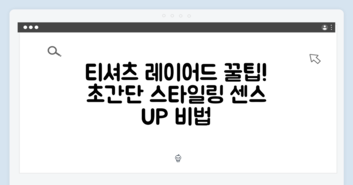 티셔츠 레이어드, 팁이 있을까?
