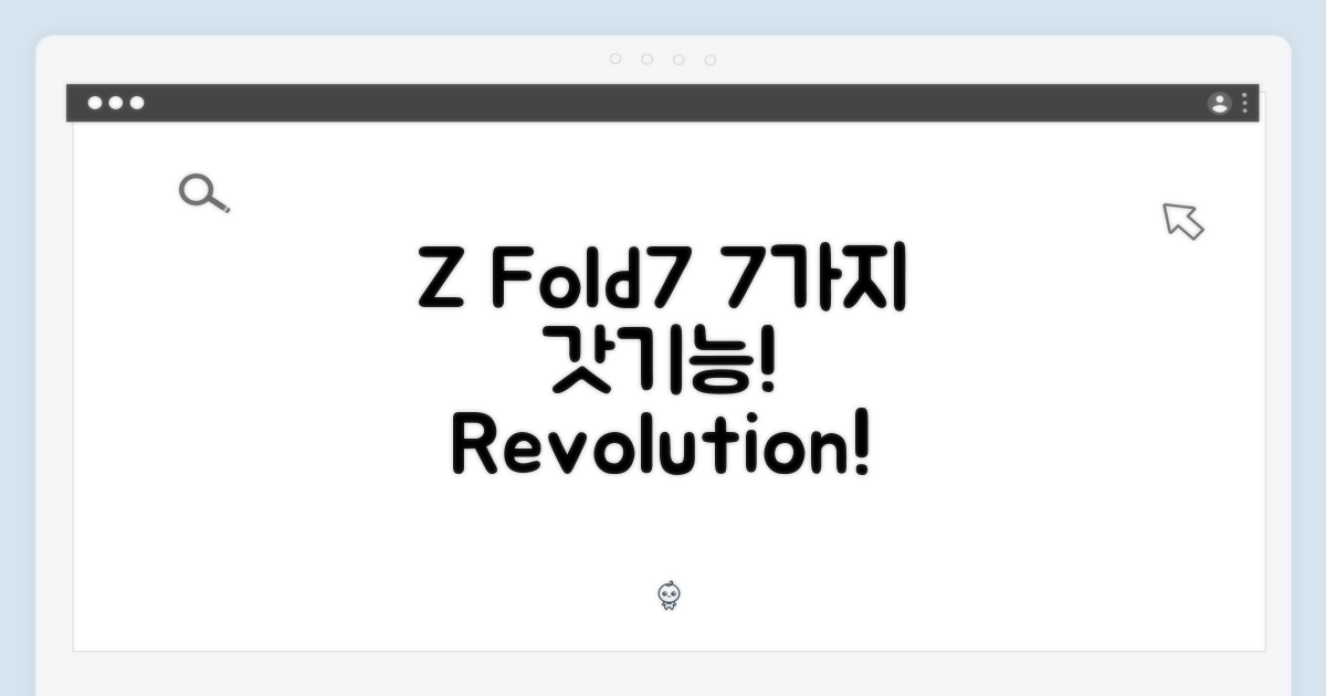 7가지 Z Fold7 기능