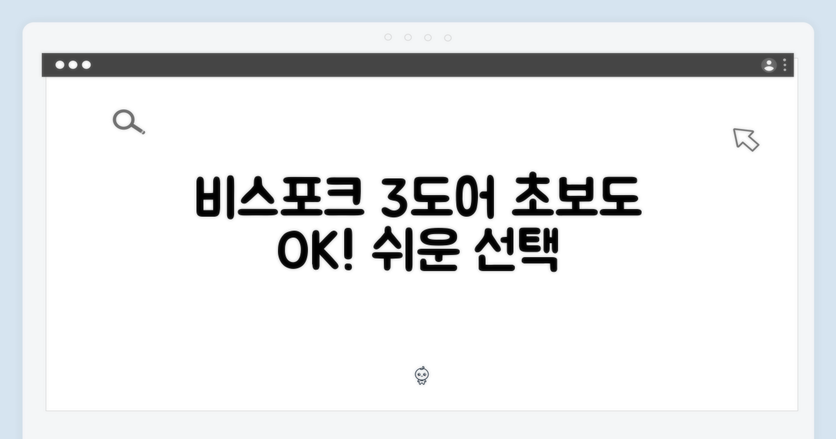 비스포크 3도어, 초보자도 쉬운 선택!