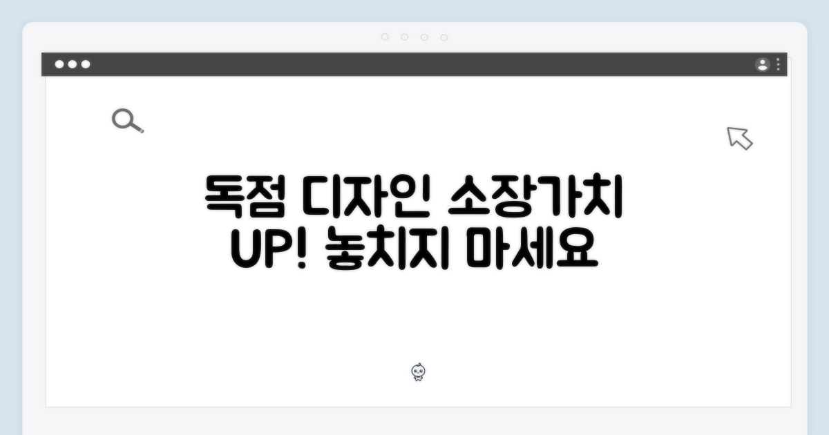독점 디자인, 특별한 소장 가치