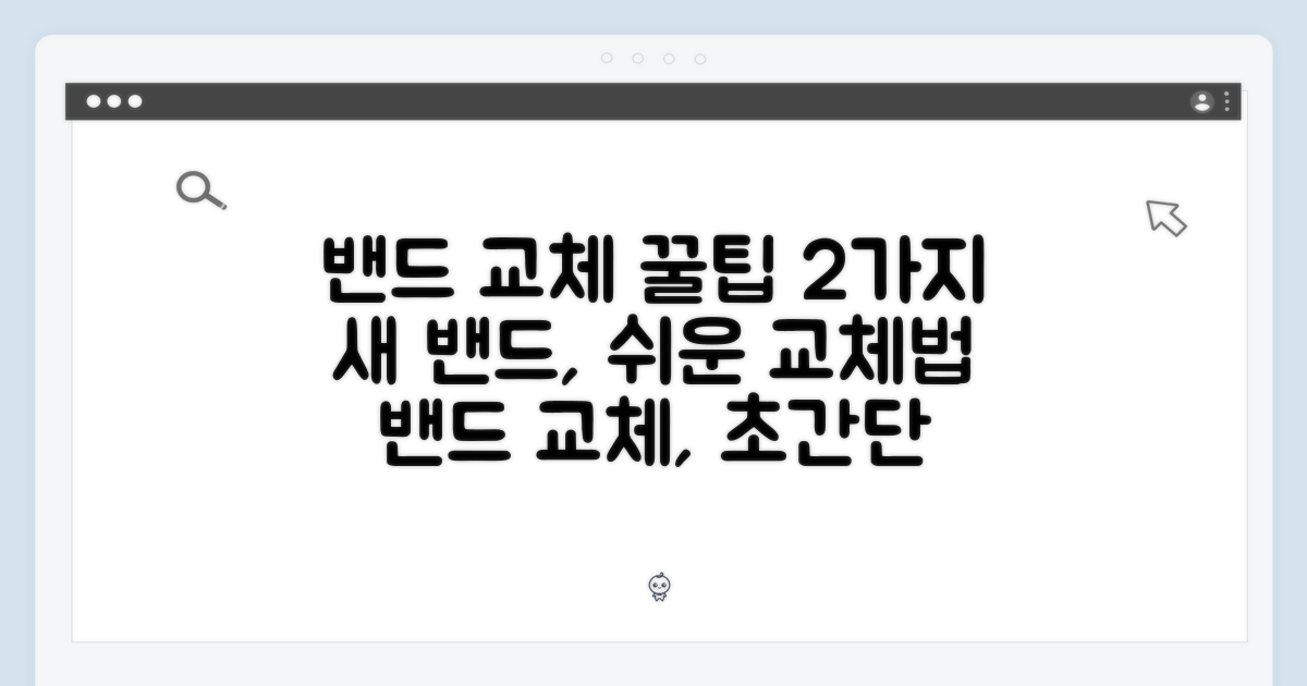 2가지 밴드 교체 팁