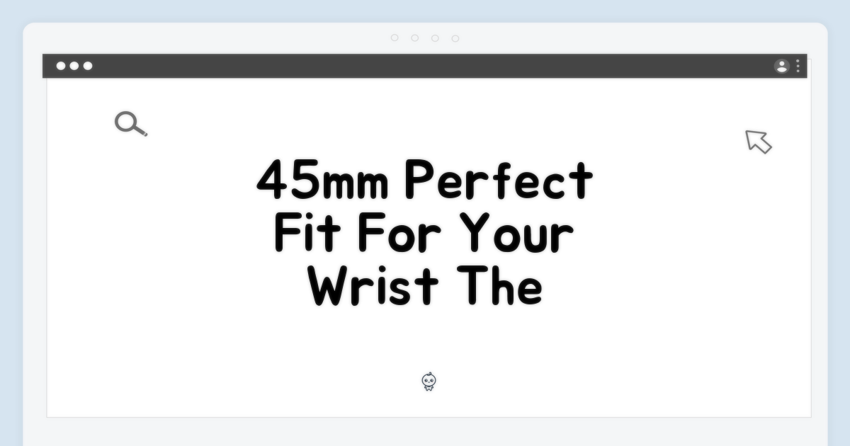 45mm, 손목에 맞는 선택