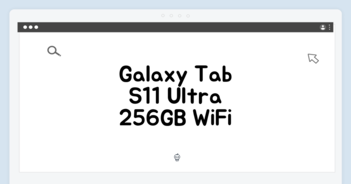 갤럭시탭 S11 울트라 WiFi 256GB: 5가지 매력