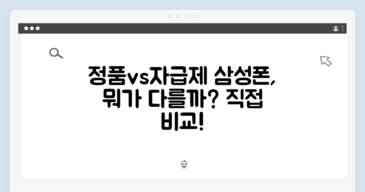 자급제, 삼성 정품 경험의 차이