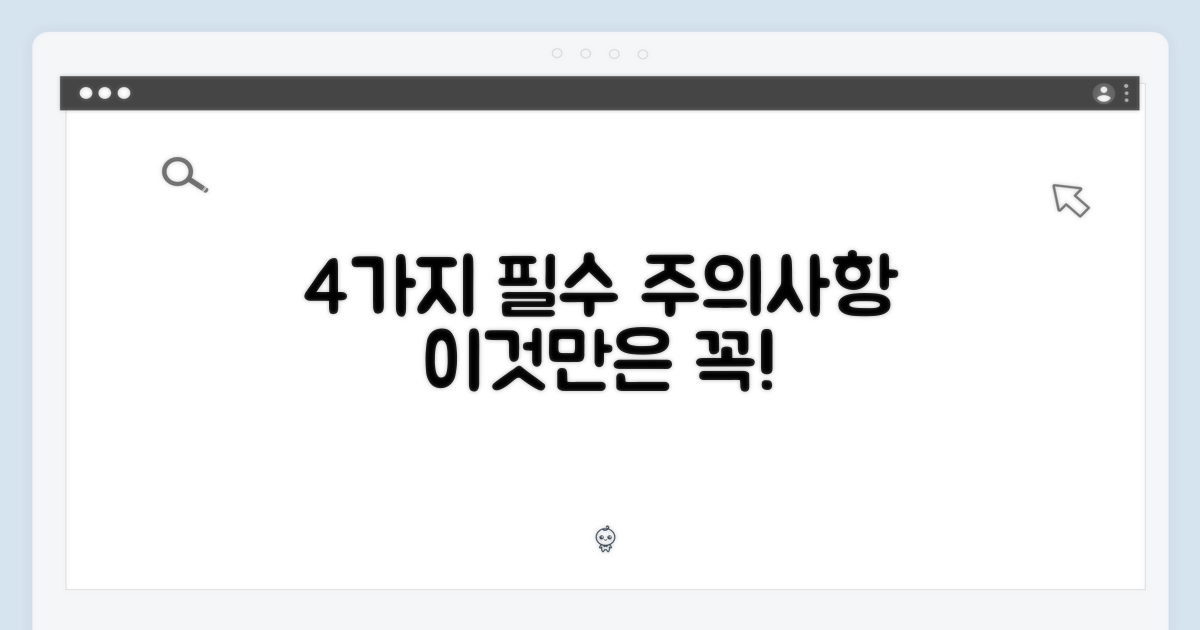 4가지 주의사항