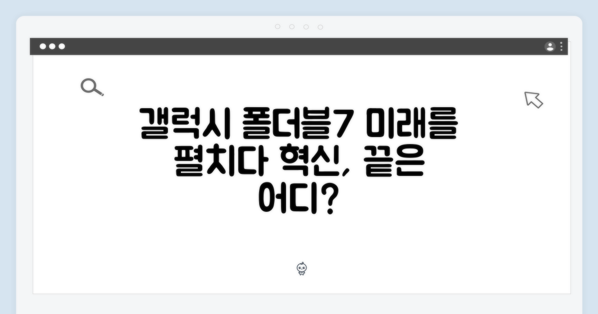 갤럭시 폴더블7, 혁신은 어디까지?