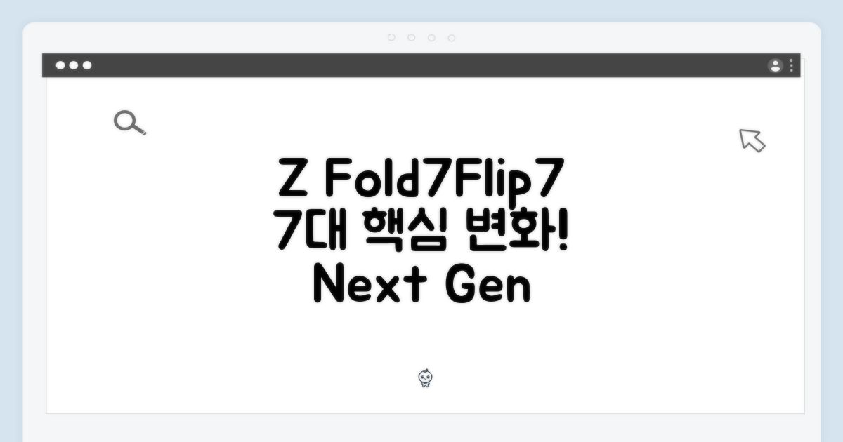 갤럭시 Z 폴드7/플립7, 7가지 핵심 변화