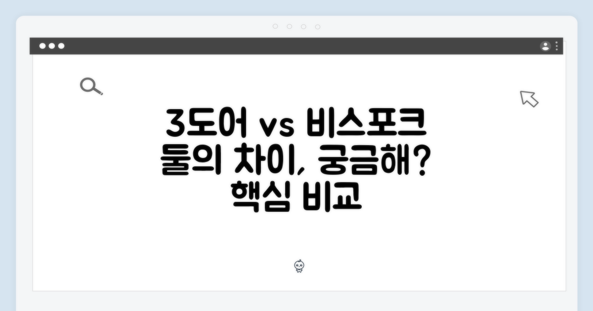 일반 3도어 vs 비스포크