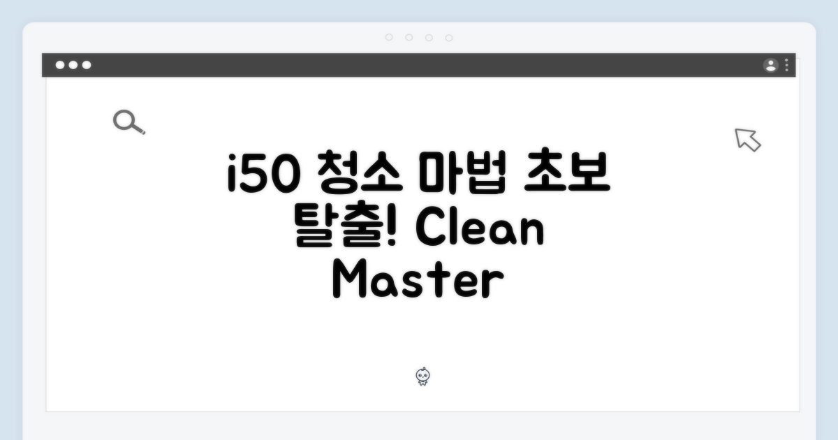 초보 탈출! i50 청소 마법