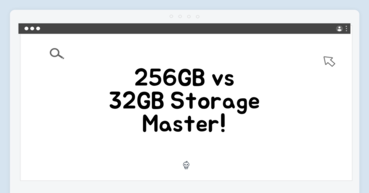 32GB, 256GB 활용법