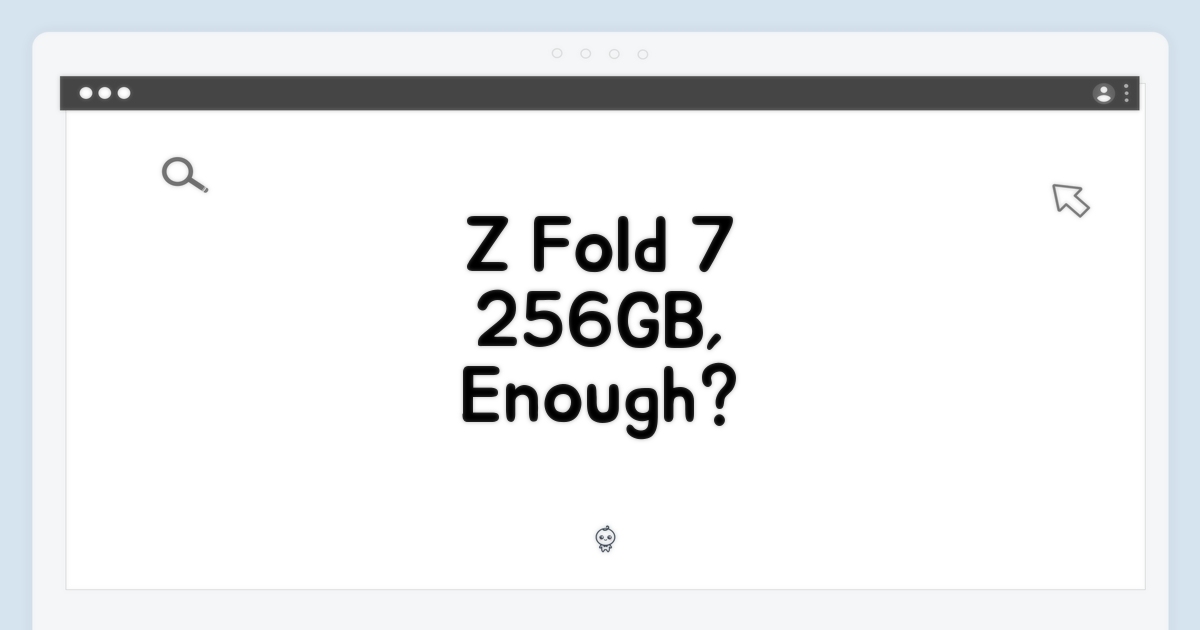 갤럭시Z폴드7, 256GB면 충분할까?
