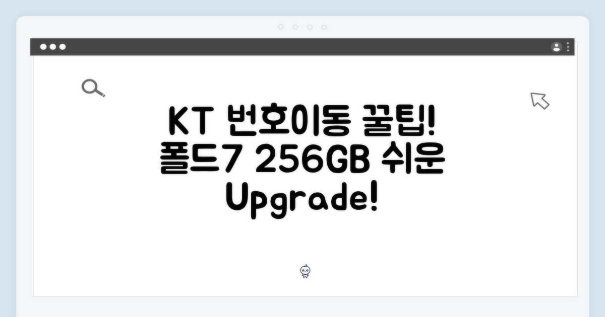 KT 번호이동! 폴드7 256GB, 누구나 쉽게!