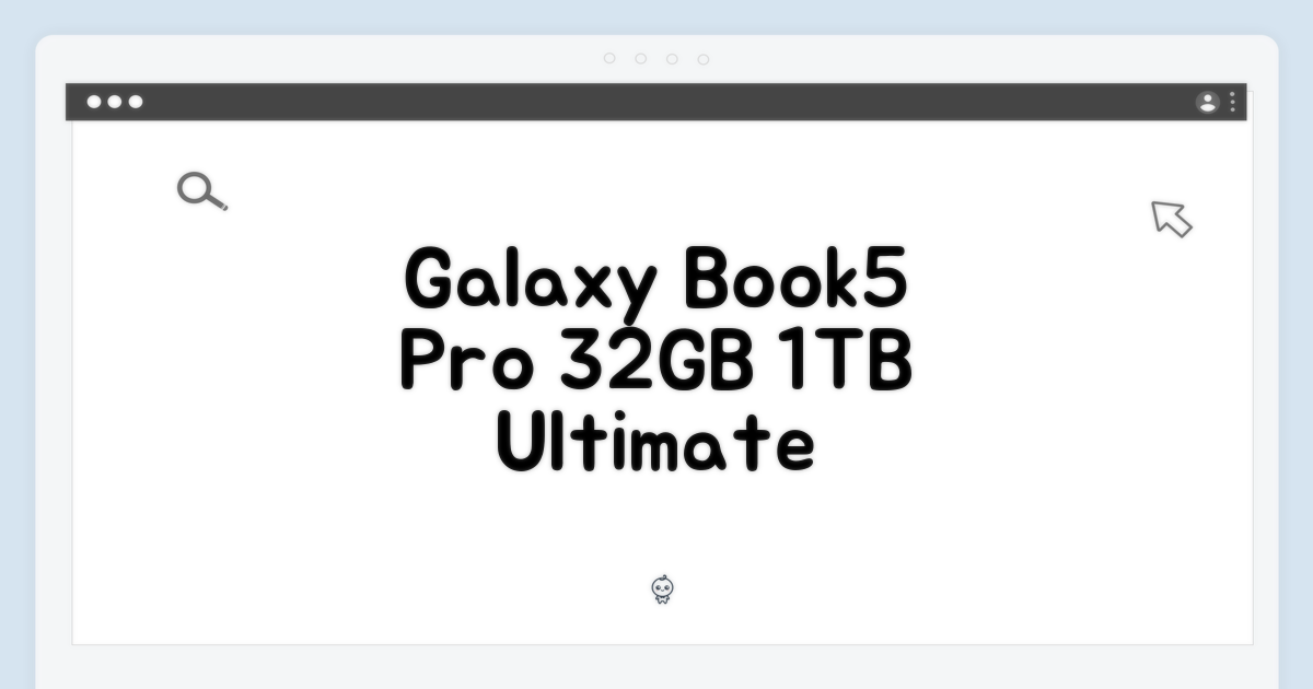 갤럭시북5 프로 32GB 1TB 완벽 가이드