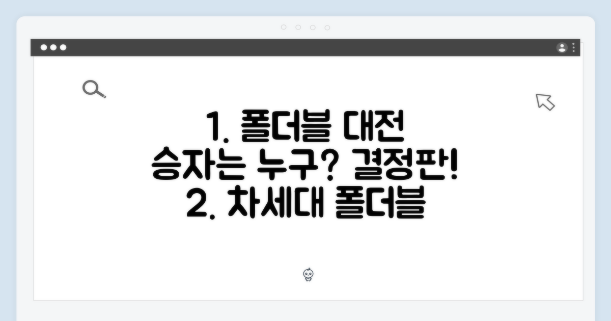 차세대 폴더블, 승자는?
