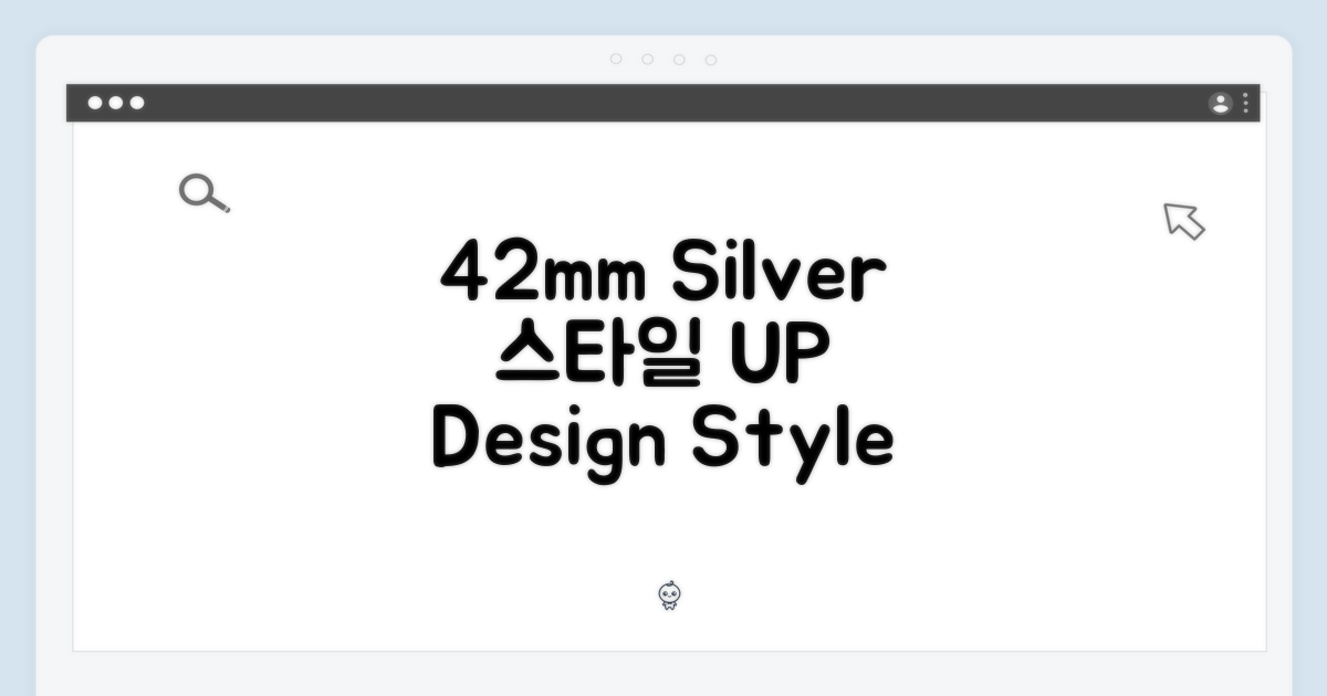 42mm 실버 디자인, 스타일 UP