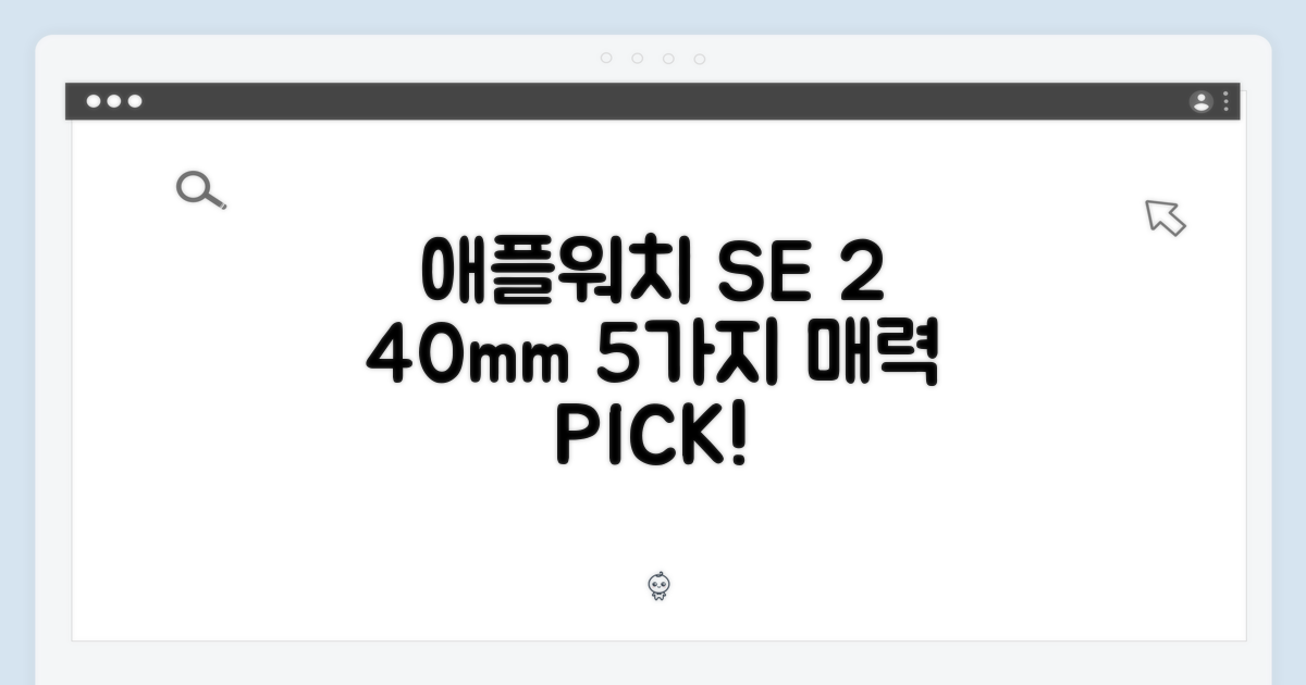 애플워치 SE 2세대 40mm: 5가지 매력 탐구
