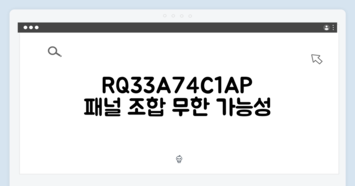 RQ33A74C1AP, 패널 조합의 무한대