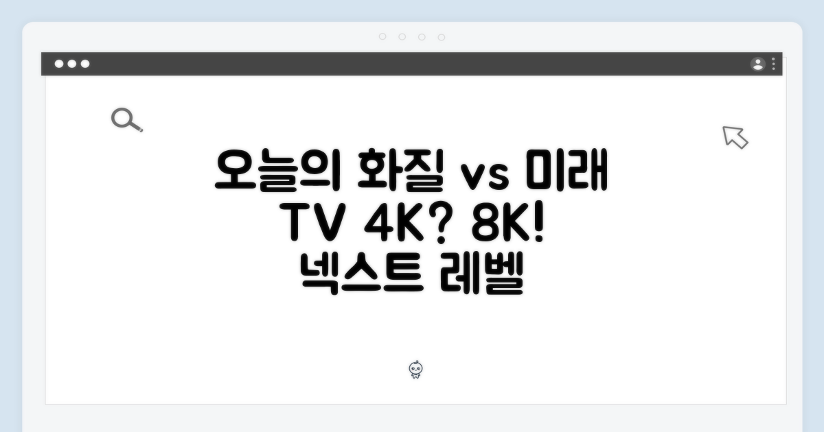 오늘의 화질 vs 미래 TV