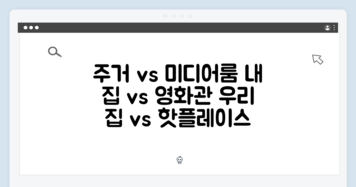 주거 공간 vs 미디어룸