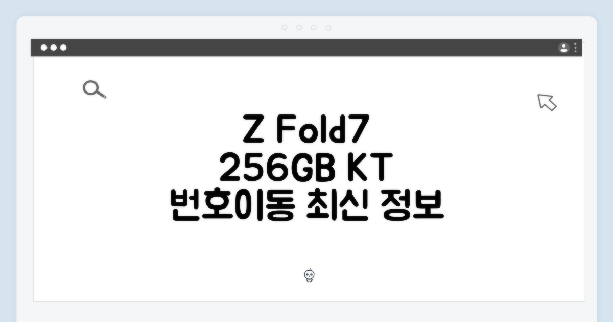 KT 번호이동 Z Fold7 256GB, 최신 정보는?