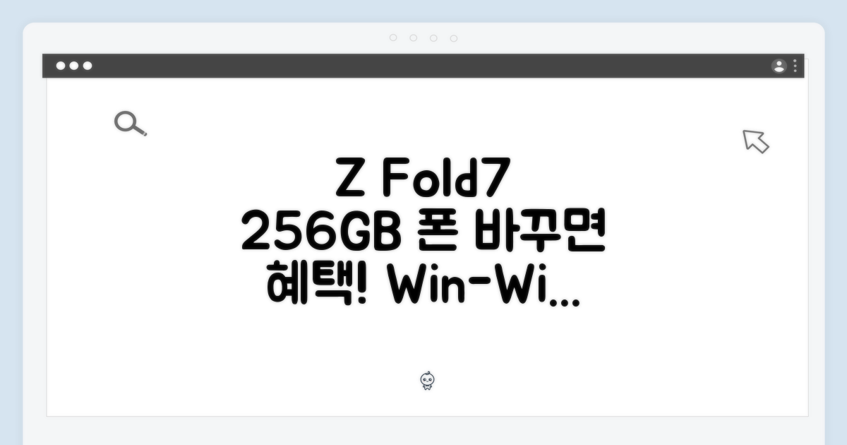 Z Fold7 256GB, 번호이동 시 장점은?