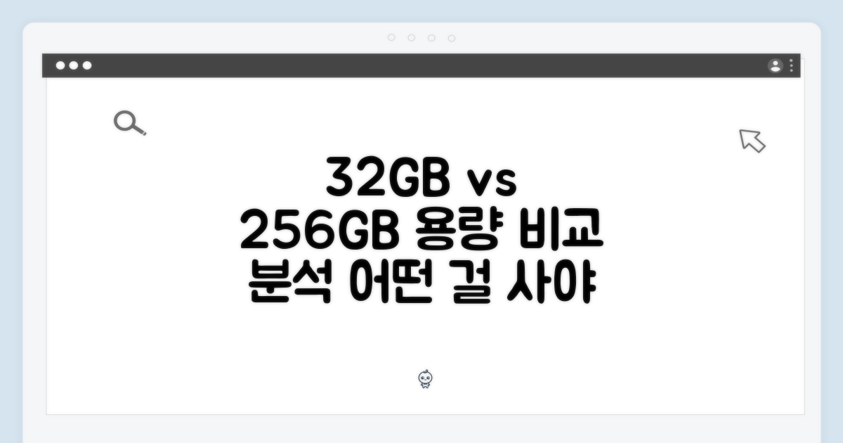32GB, 256GB 비교 분석