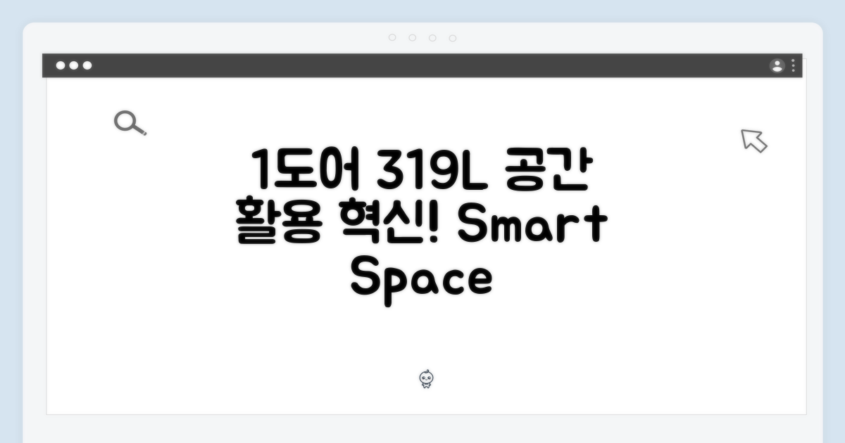 1도어 319L, 공간 활용의 재해석