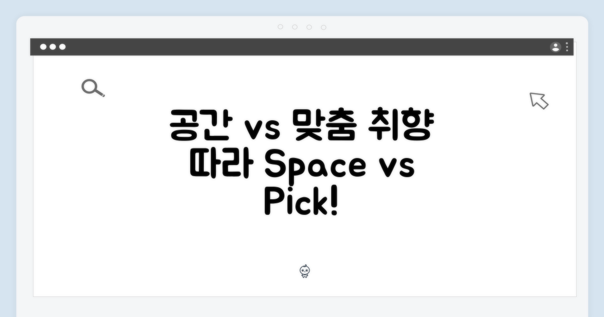 공간 vs 취향 맞춤