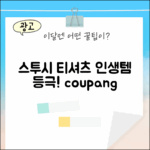 놀라운 스투시 티셔츠 1904870, 인생템 등극!
