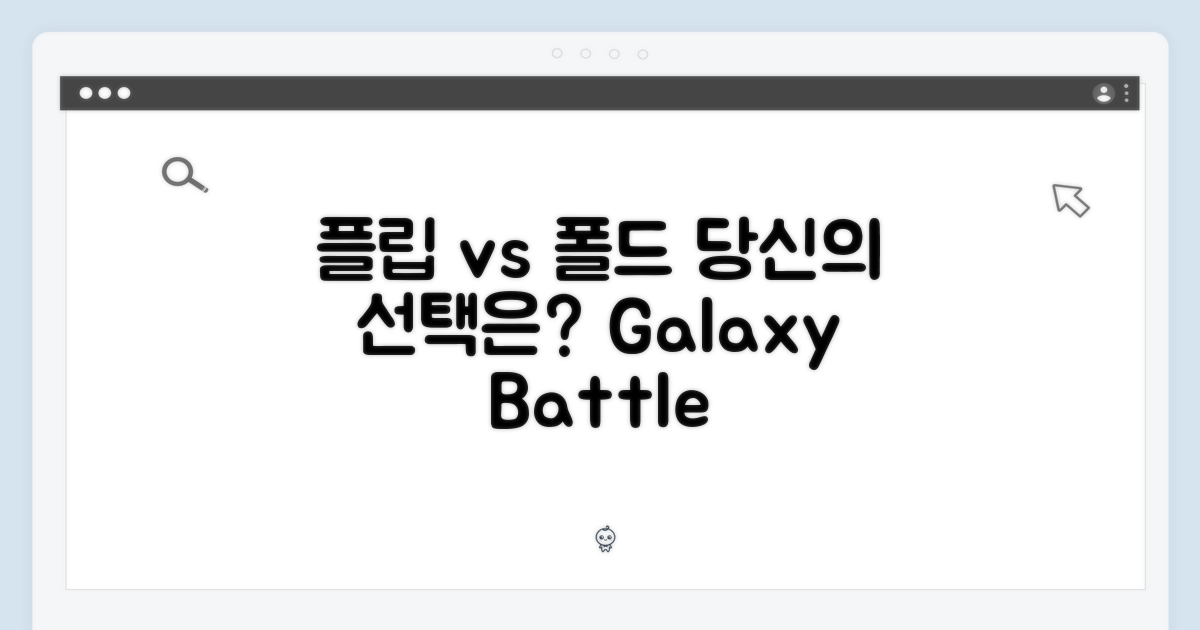 플립 vs 폴드, 선택의 기로